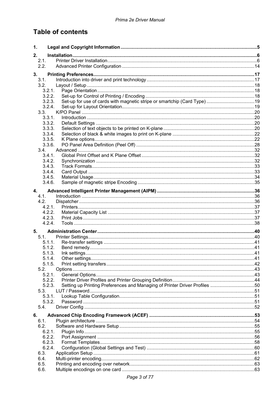 Prima MAGICARD 2e User Manual | Page 3 / 77