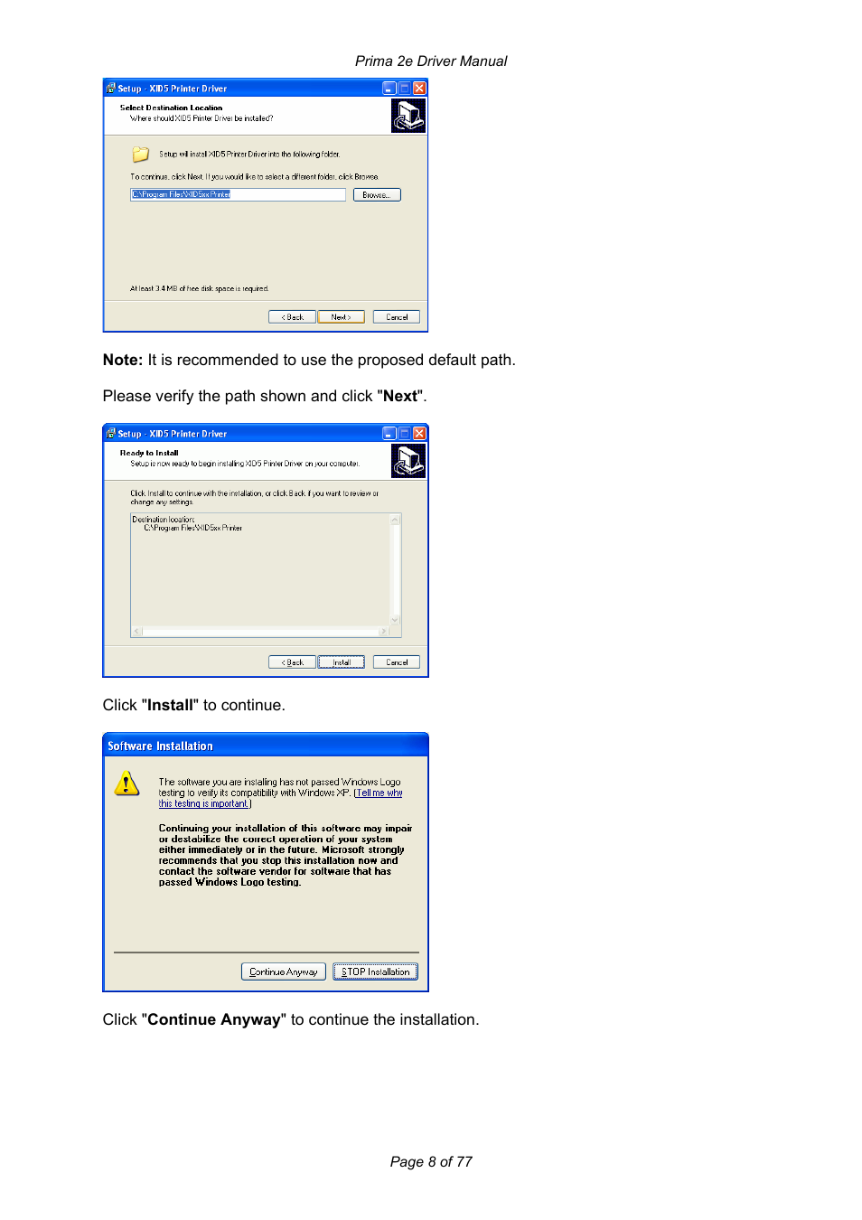 Prima MAGICARD 2e User Manual | Page 8 / 77