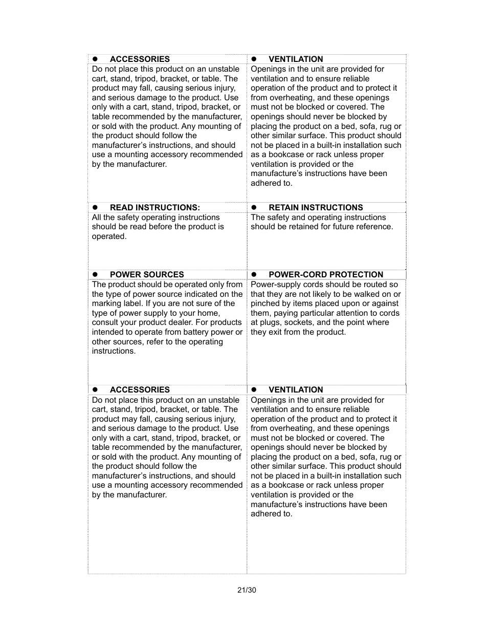 Pantel PAN520 User Manual | Page 21 / 30