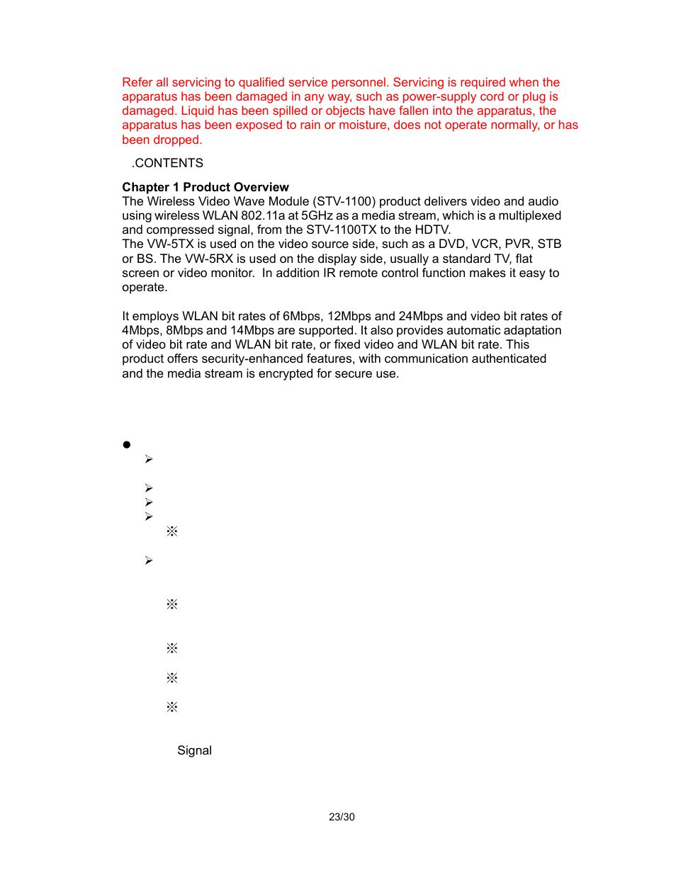 Pantel PAN520 User Manual | Page 23 / 30