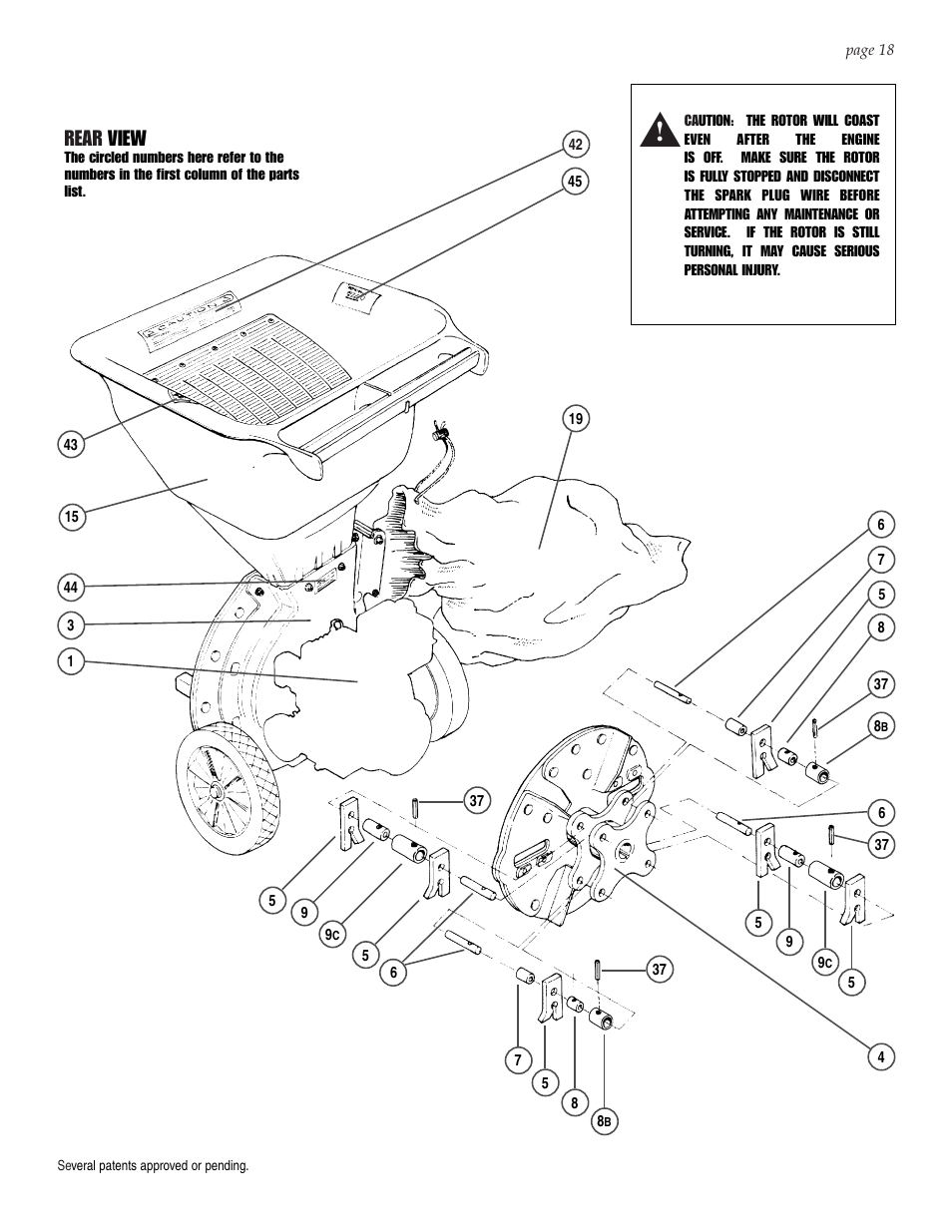 Rear view | Patriot Products 10F-CSV User Manual | Page 18 / 21