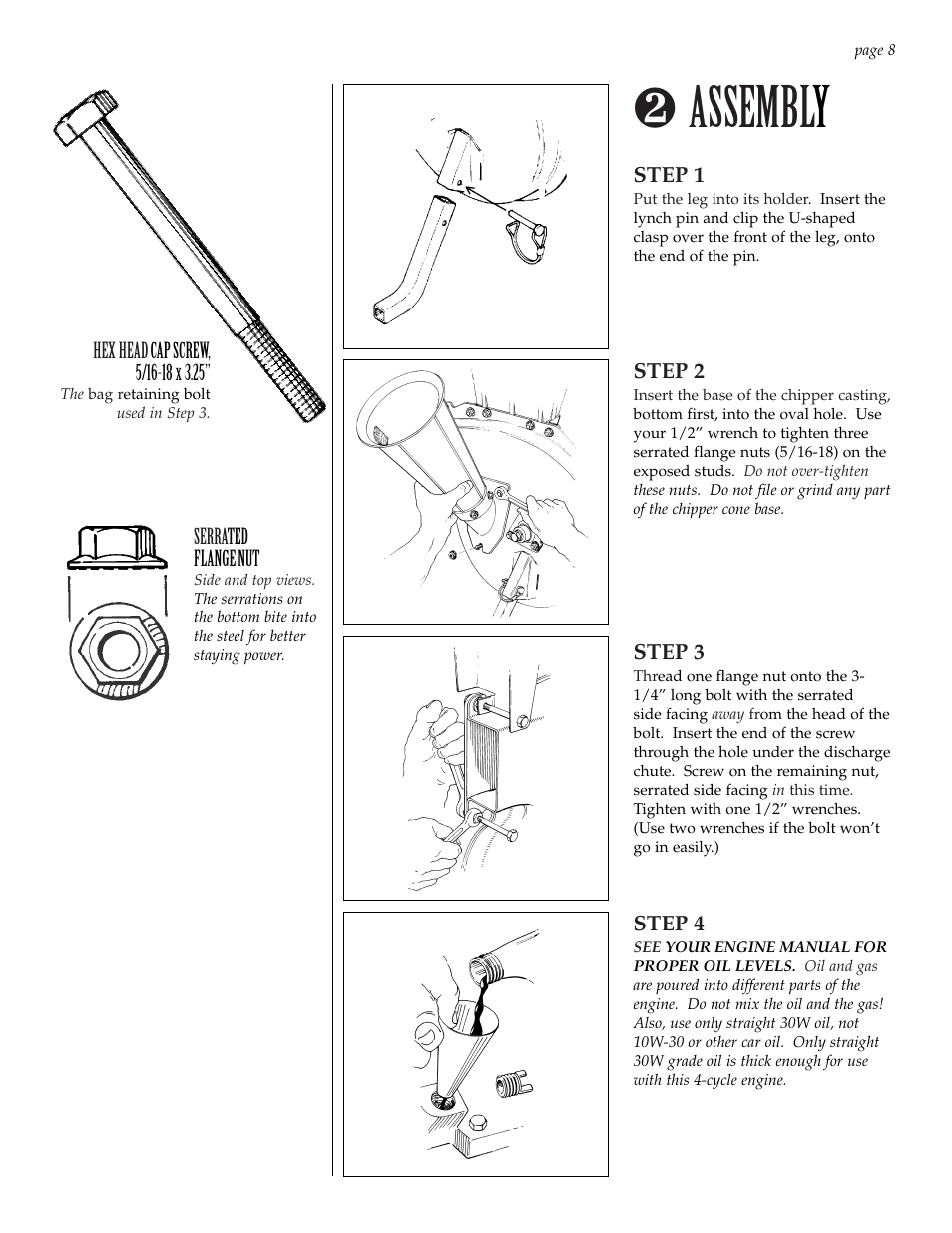 Assembl y | Patriot Products 10F-CSV User Manual | Page 8 / 21