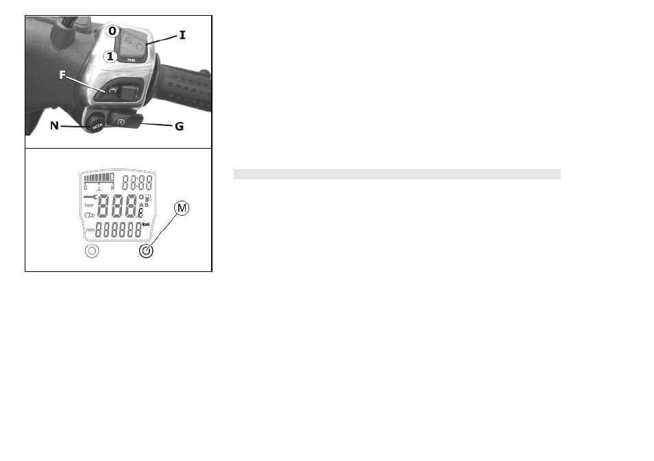 Maintenance icons, Mode* button, 1 vehicle | Piaggio 400ie User Manual | Page 13 / 100