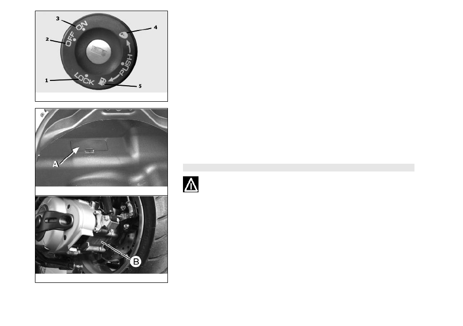 Opening of top box, Identification | Piaggio 400ie User Manual | Page 26 / 100