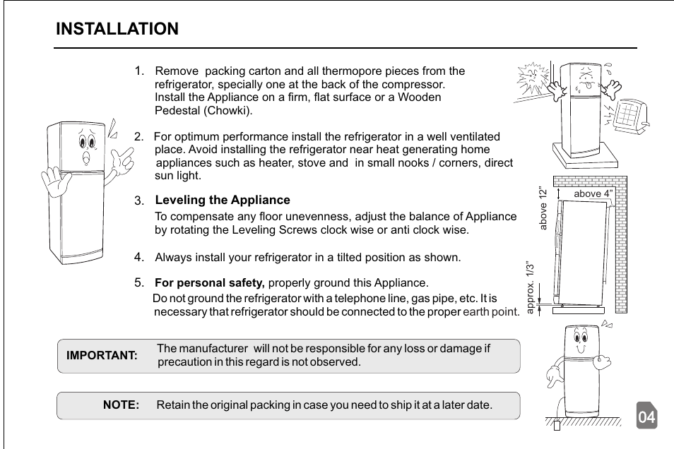 Installation | Pelco 20145JF User Manual | Page 5 / 34