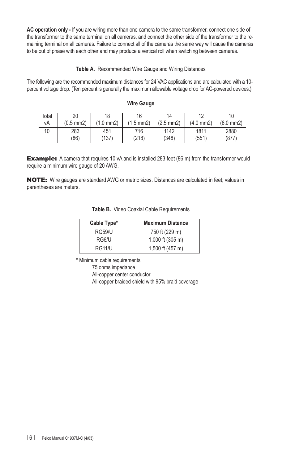 Pelco CC3701H-2X User Manual | Page 6 / 12