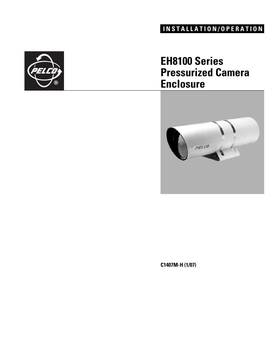 Pelco EH8100 User Manual | 12 pages