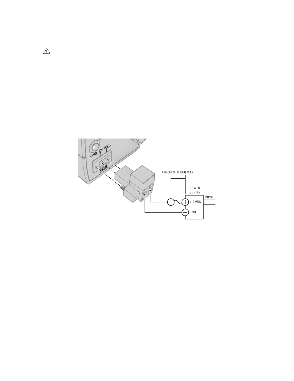 Connecting dc power, 5 connecting dc power | Pelco C2946M-D User Manual | Page 14 / 32