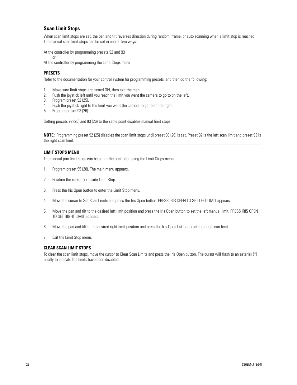 Pelco ESPRIT ES30C User Manual | Page 28 / 50