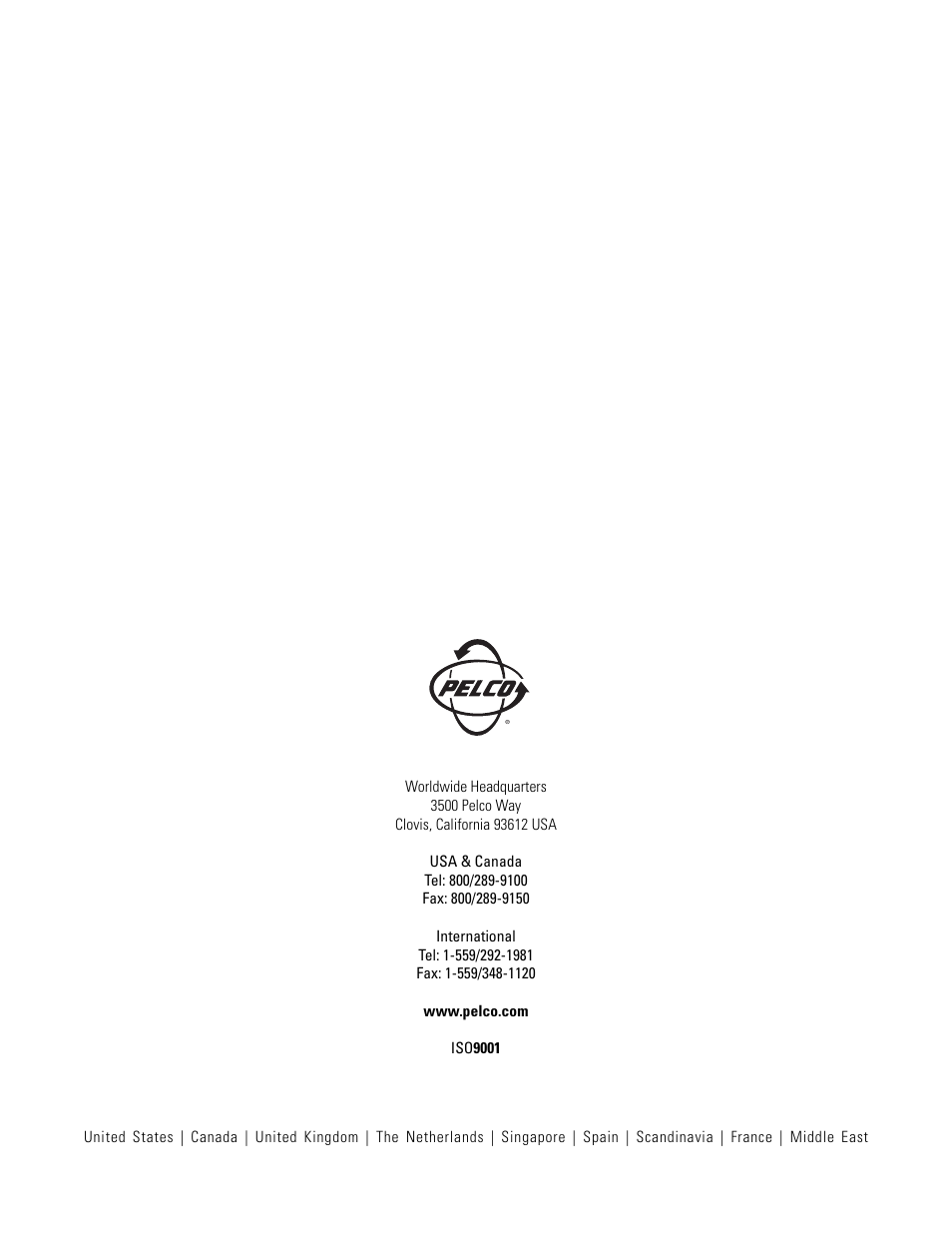 Pelco ESPRIT ES30C User Manual | Page 50 / 50