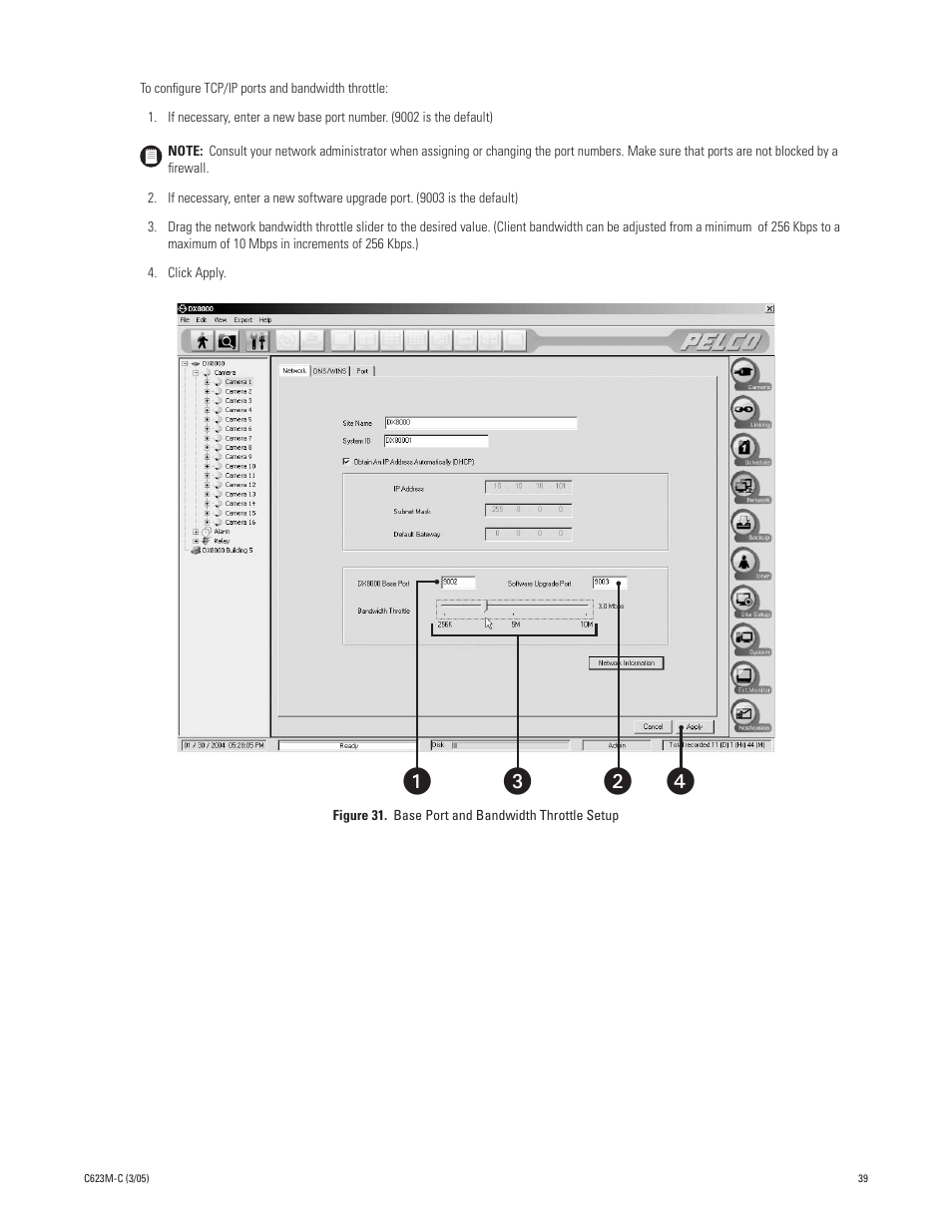 ᕤᕢ ᕣ ᕡ | Pelco Dx8000 User Manual | Page 39 / 96