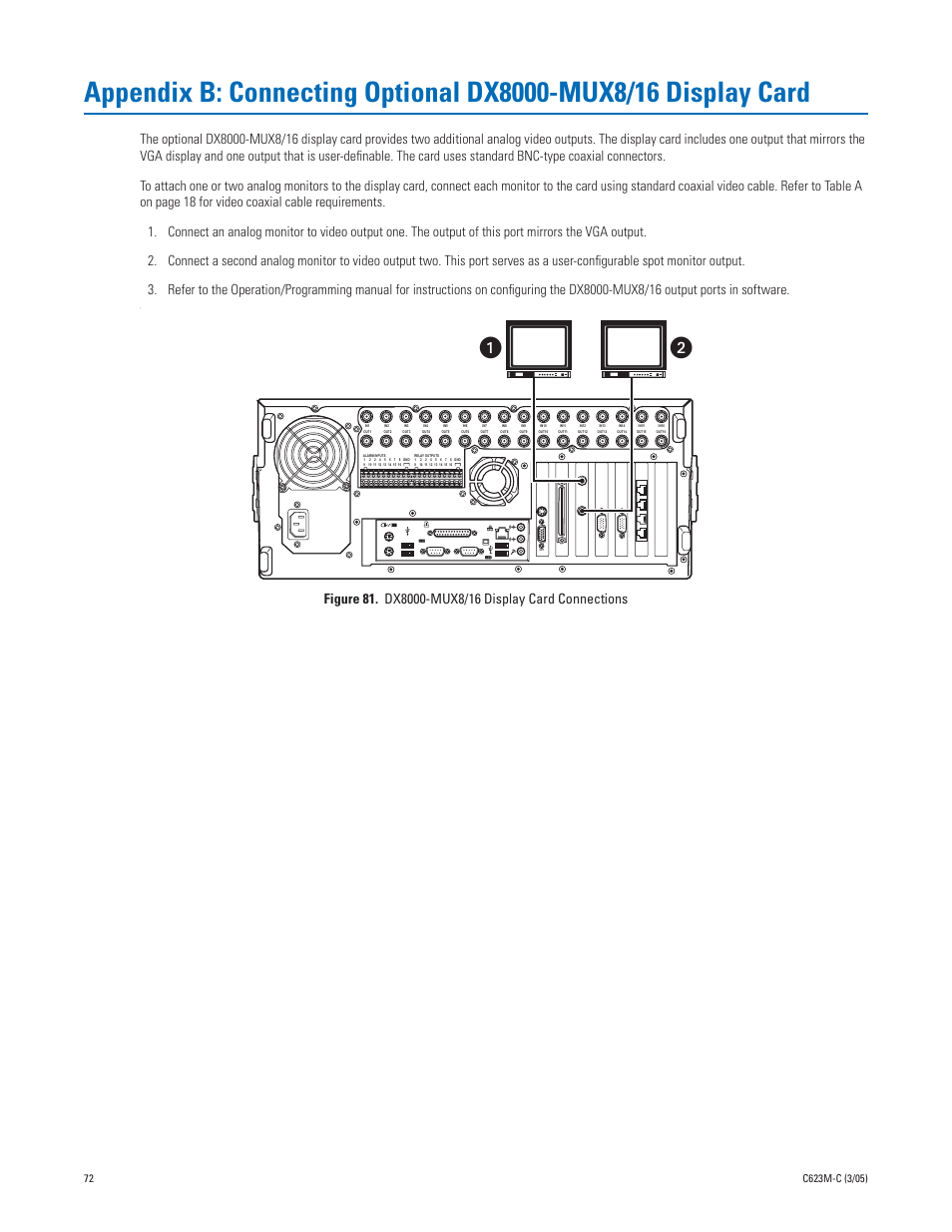 Pelco Dx8000 User Manual | Page 72 / 96