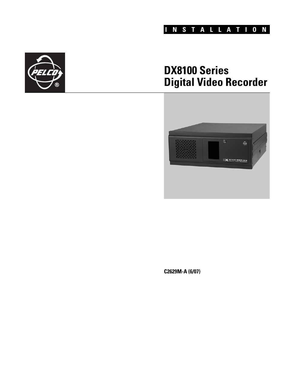 Pelco DX8100 User Manual | 92 pages