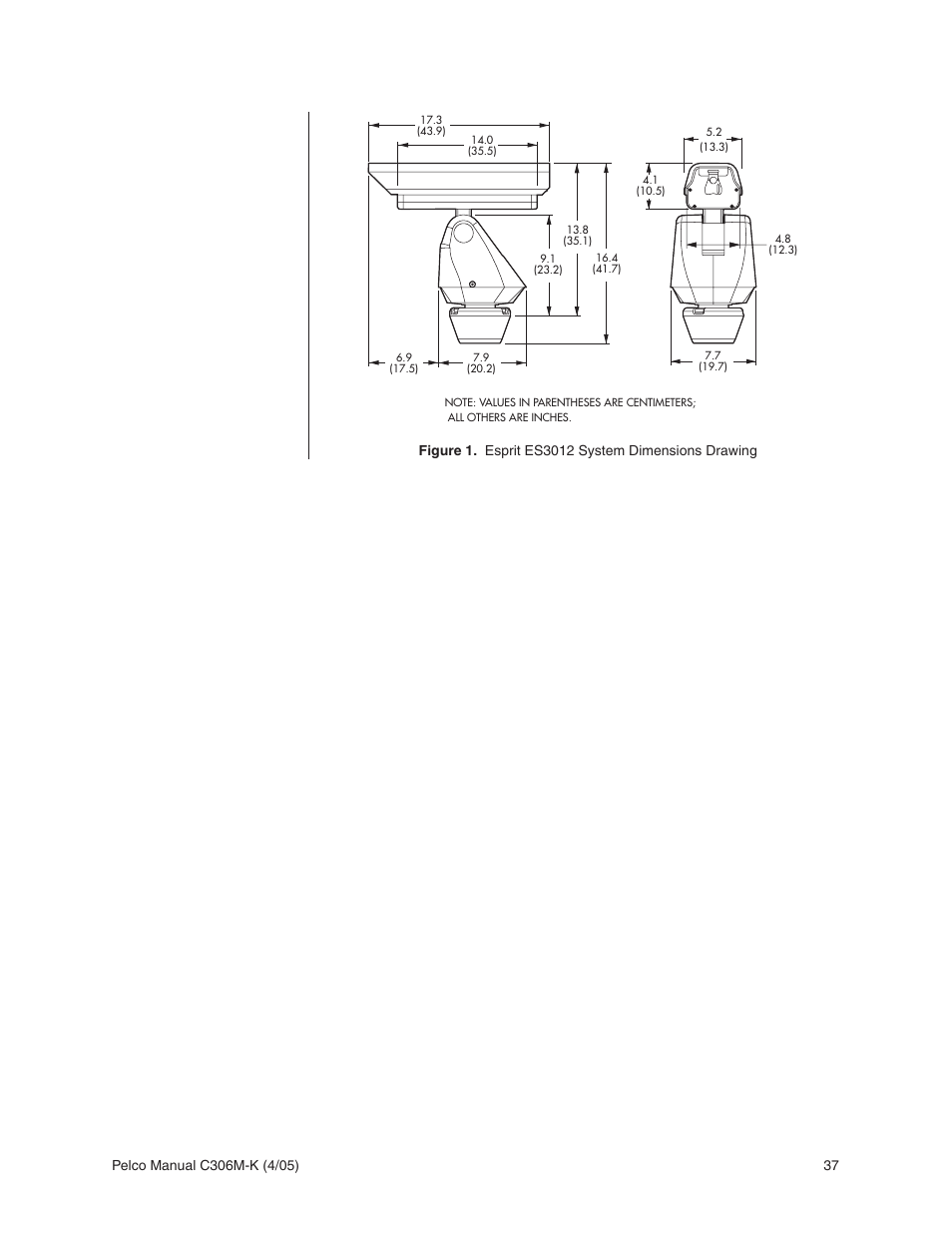 Pelco ESPRIT ES3012 User Manual | Page 37 / 40