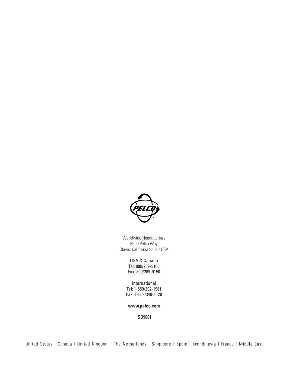 Pelco ESPRIT ES3012 User Manual | Page 40 / 40