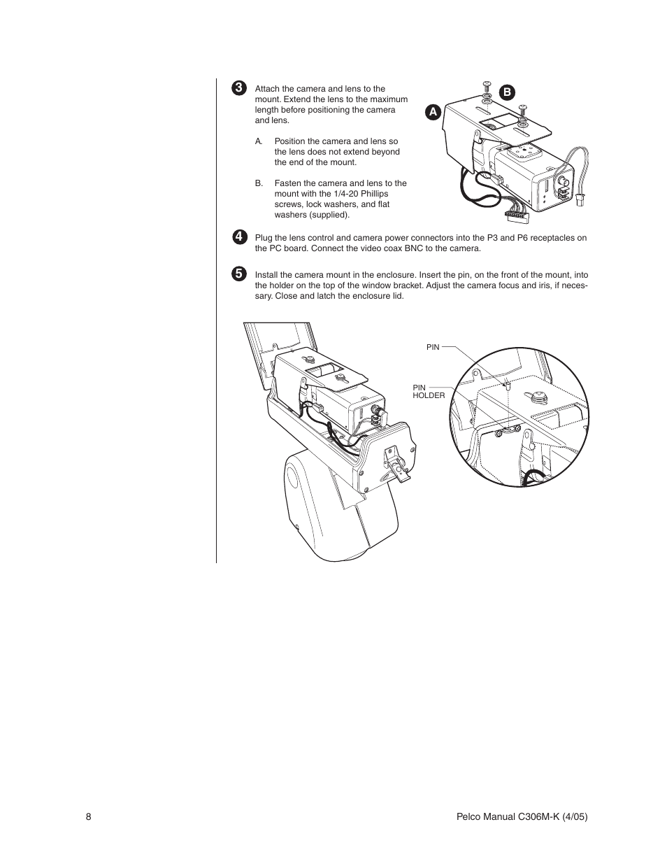 Pelco ESPRIT ES3012 User Manual | Page 8 / 40