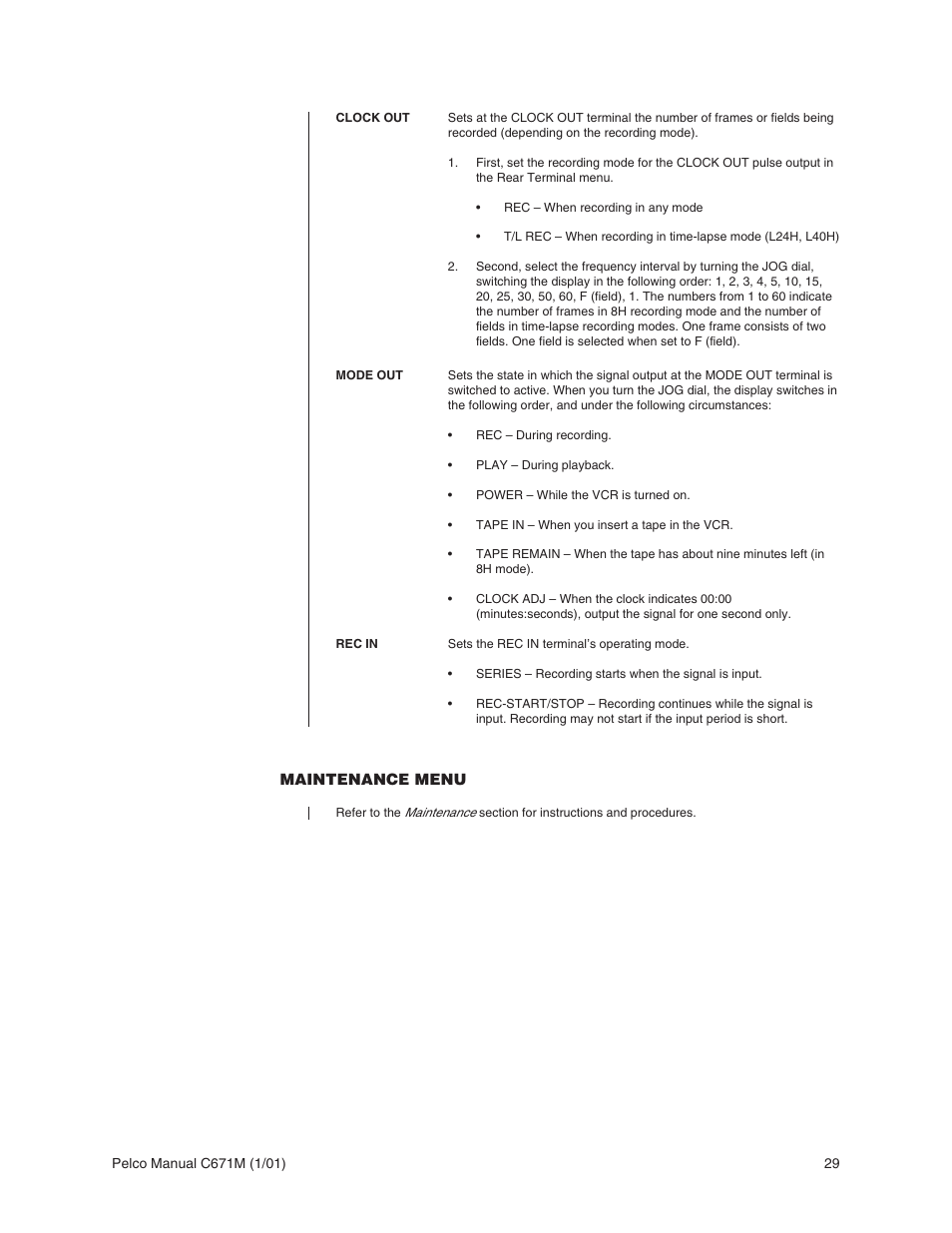 Pelco TLR3040 User Manual | Page 29 / 58