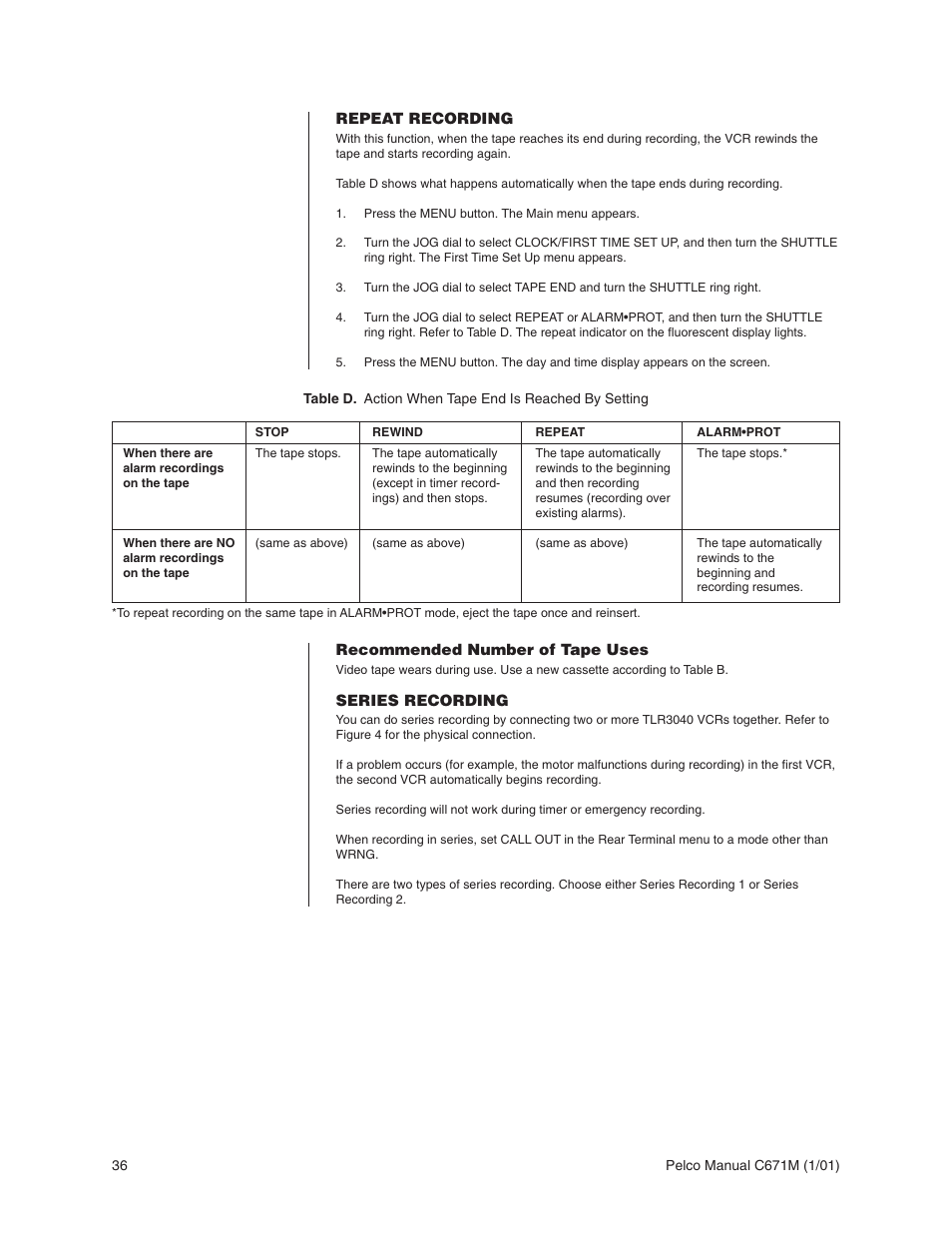 Pelco TLR3040 User Manual | Page 36 / 58