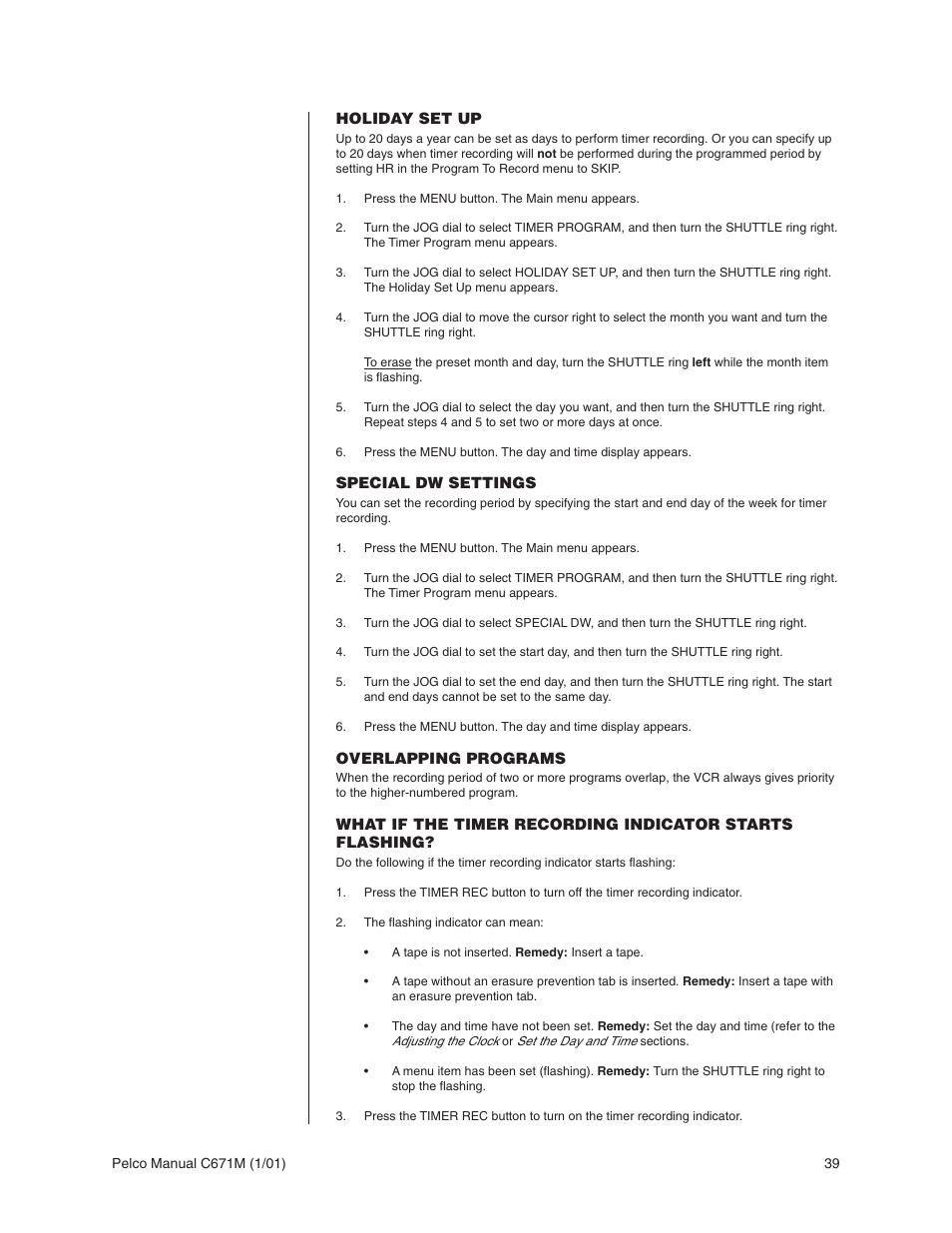 Pelco TLR3040 User Manual | Page 39 / 58