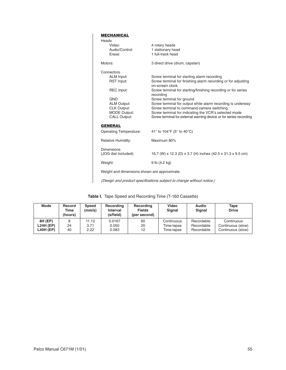 Pelco TLR3040 User Manual | Page 55 / 58