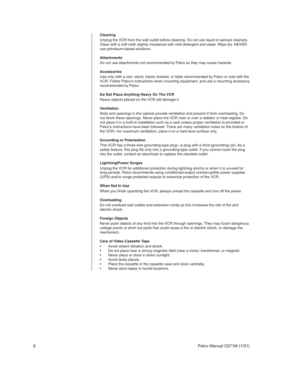 Pelco TLR3040 User Manual | Page 8 / 58