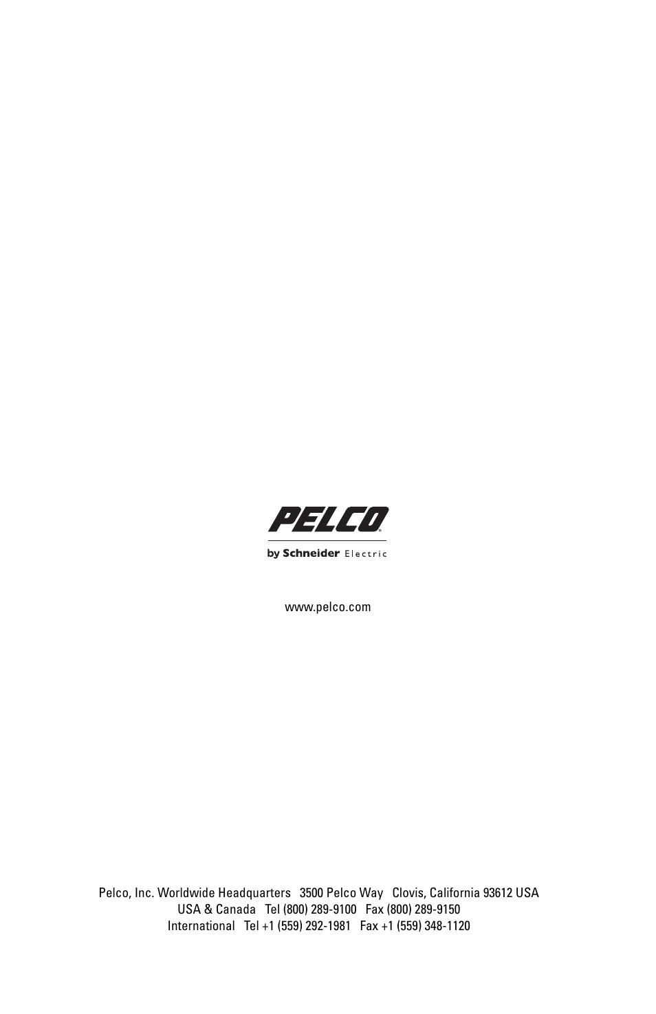 Pelco SARIX C2951M-C User Manual | Page 12 / 12