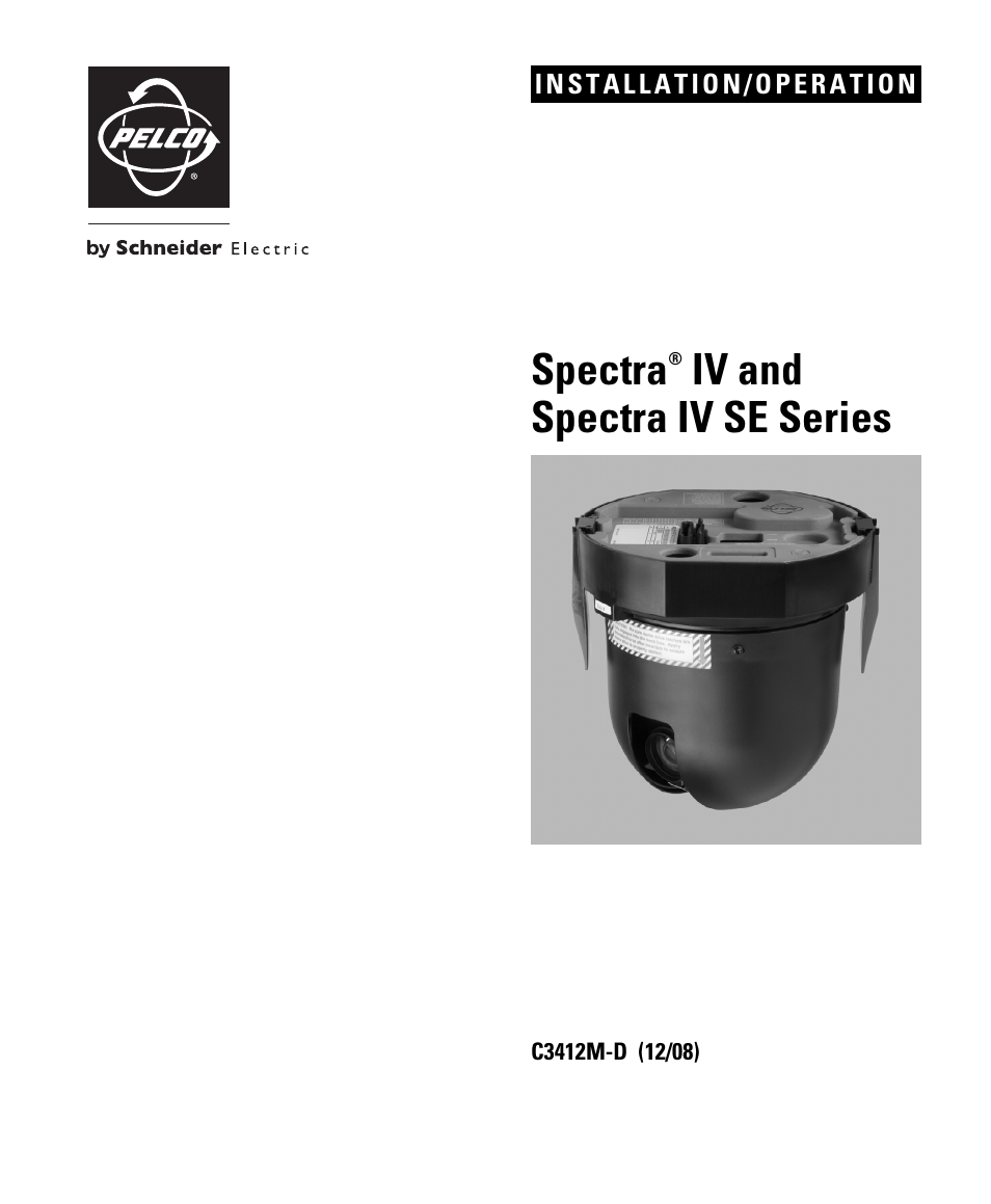 Pelco SPECTRA C3412M-D User Manual | 100 pages