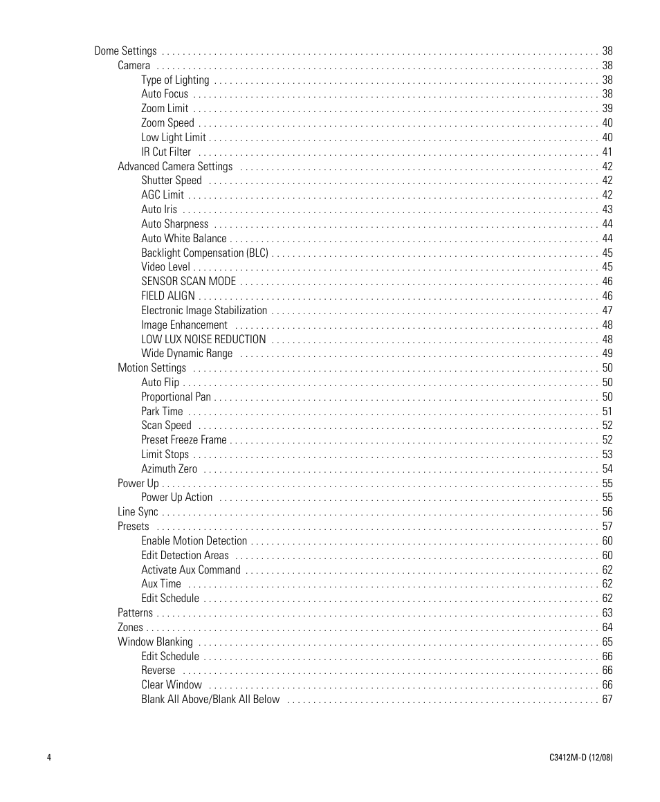 Pelco SPECTRA C3412M-D User Manual | Page 4 / 100