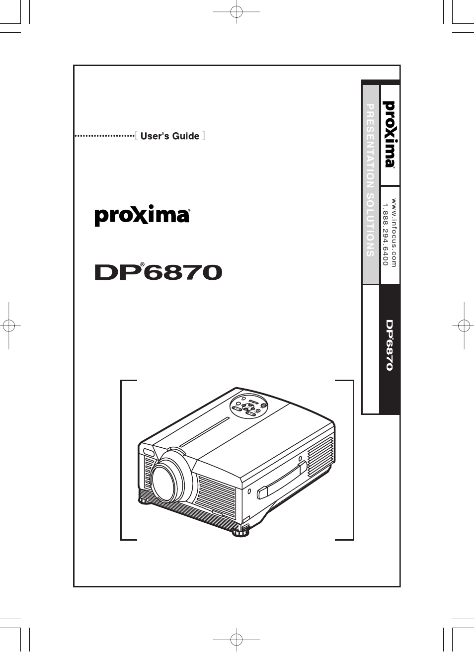 Proxima ASA Proxima DP6870 User Manual | 47 pages