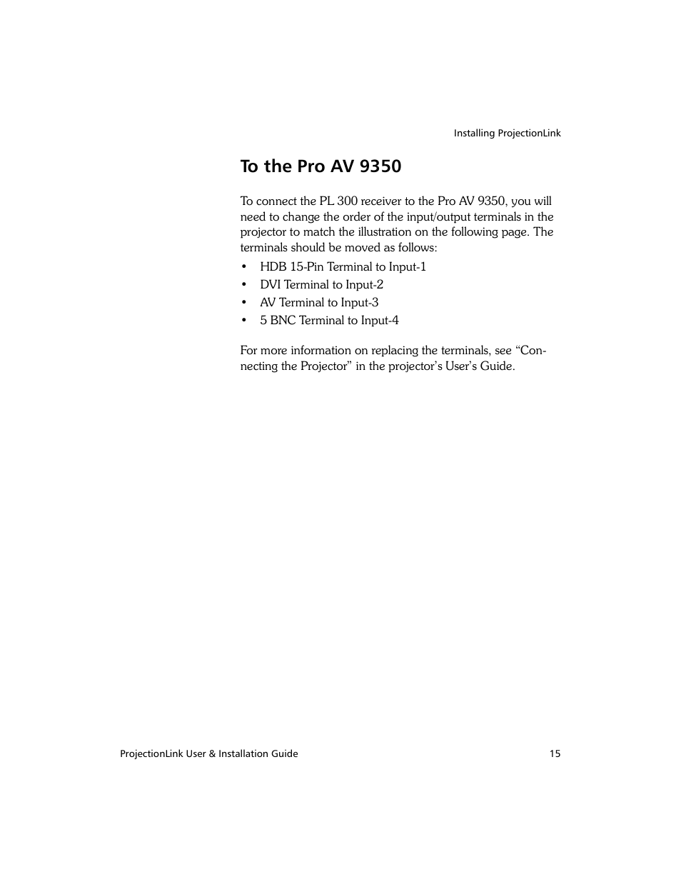 To the pro av 9350 | Proxima ASA PL-300E User Manual | Page 23 / 64