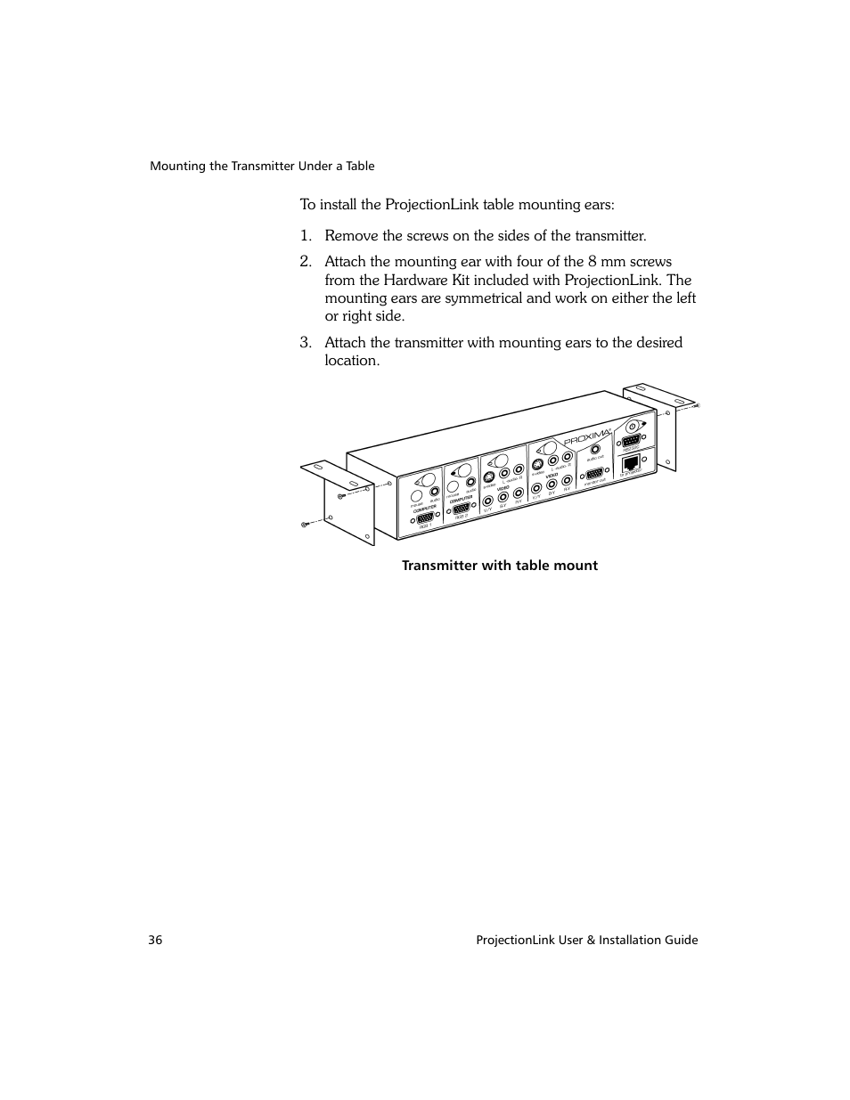 Proxima ASA PL-300E User Manual | Page 44 / 64