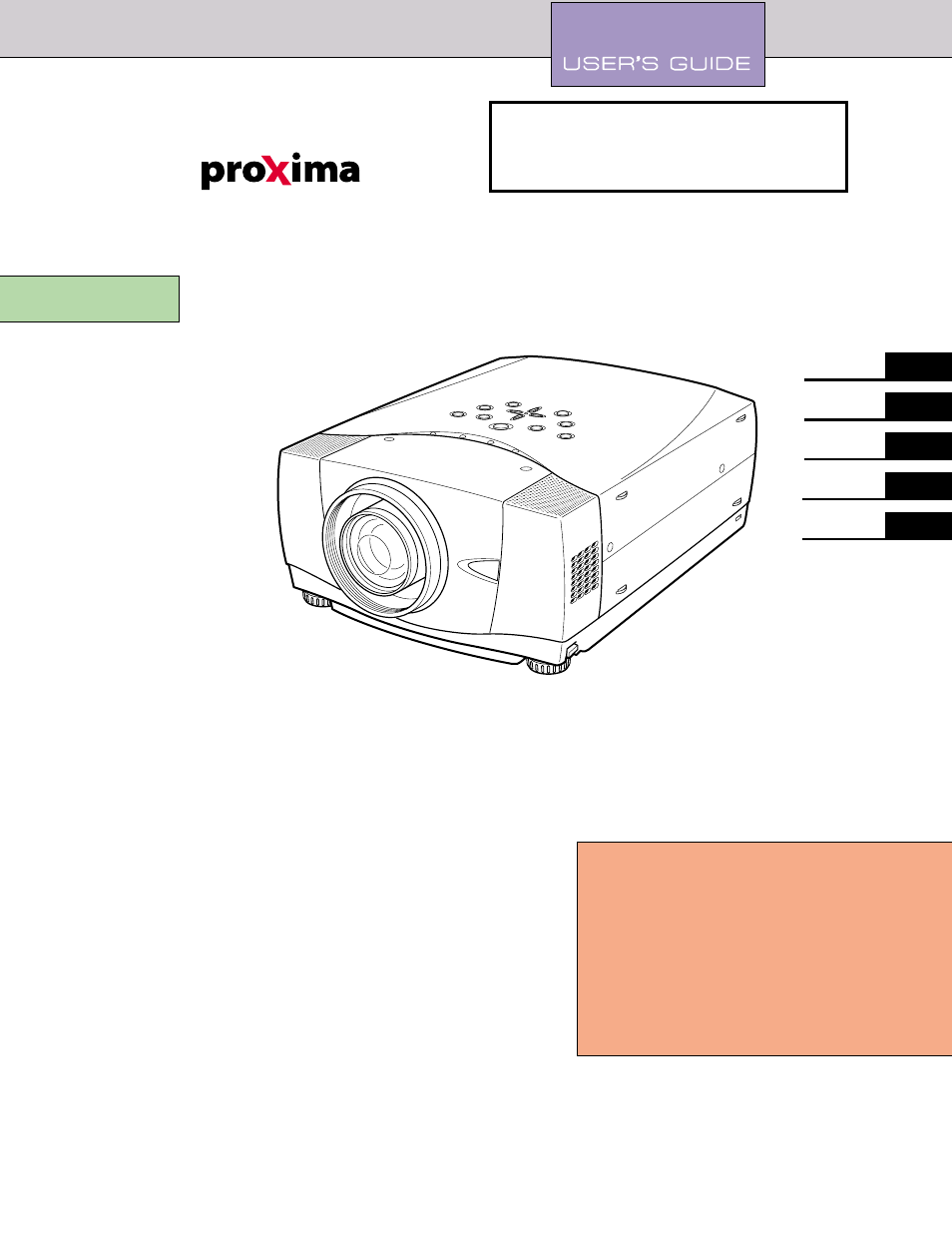 Proxima ASA Proxima DP9270 User Manual | 46 pages