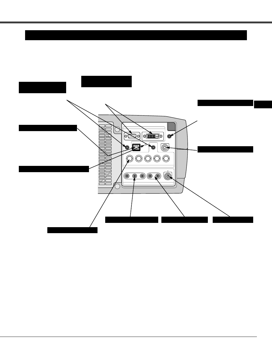 11 connecting projector, Terminals of projector | Proxima ASA Proxima DP9270 User Manual | Page 11 / 46