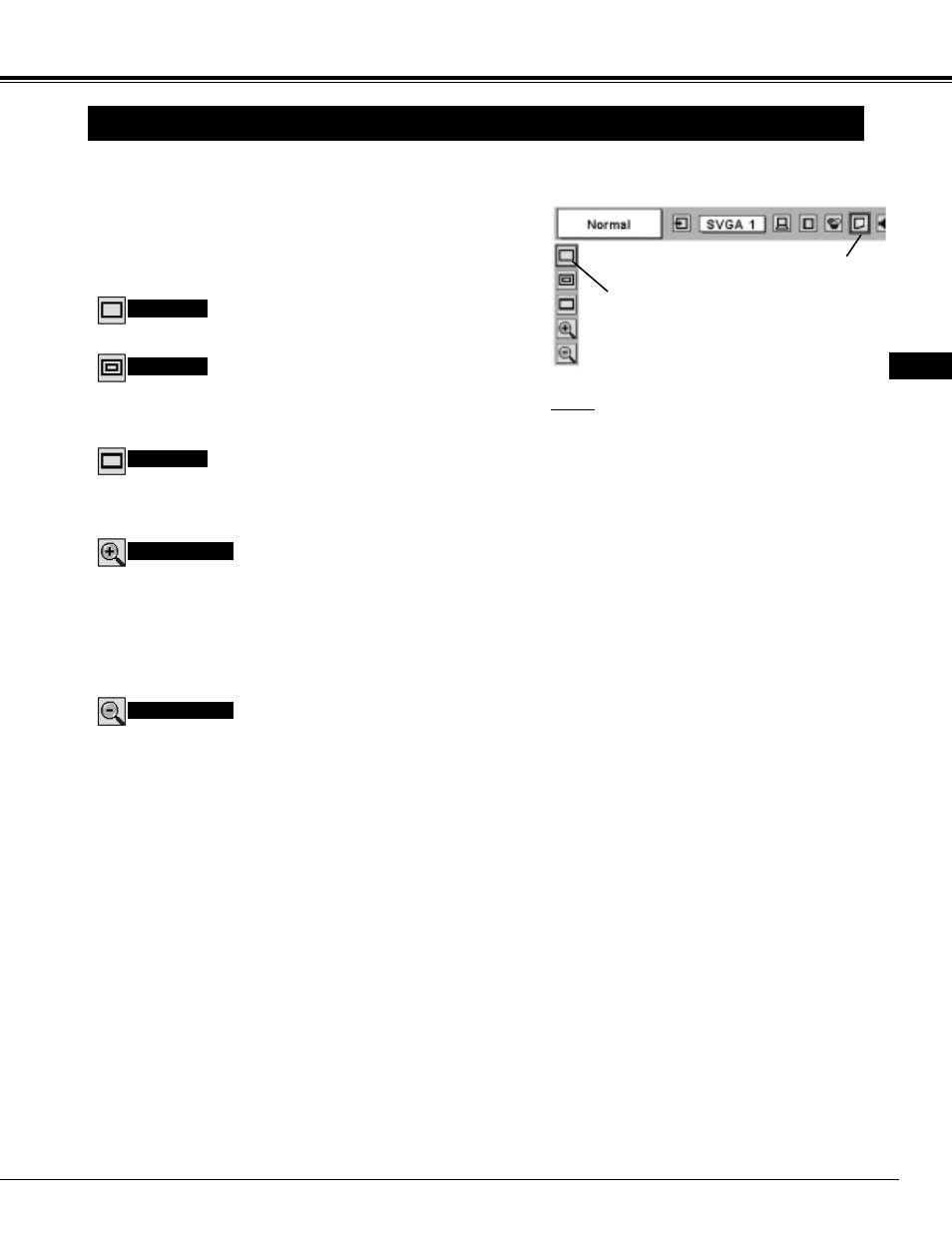 Picture screen adjustment, Computer input | Proxima ASA Proxima DP9270 User Manual | Page 29 / 46