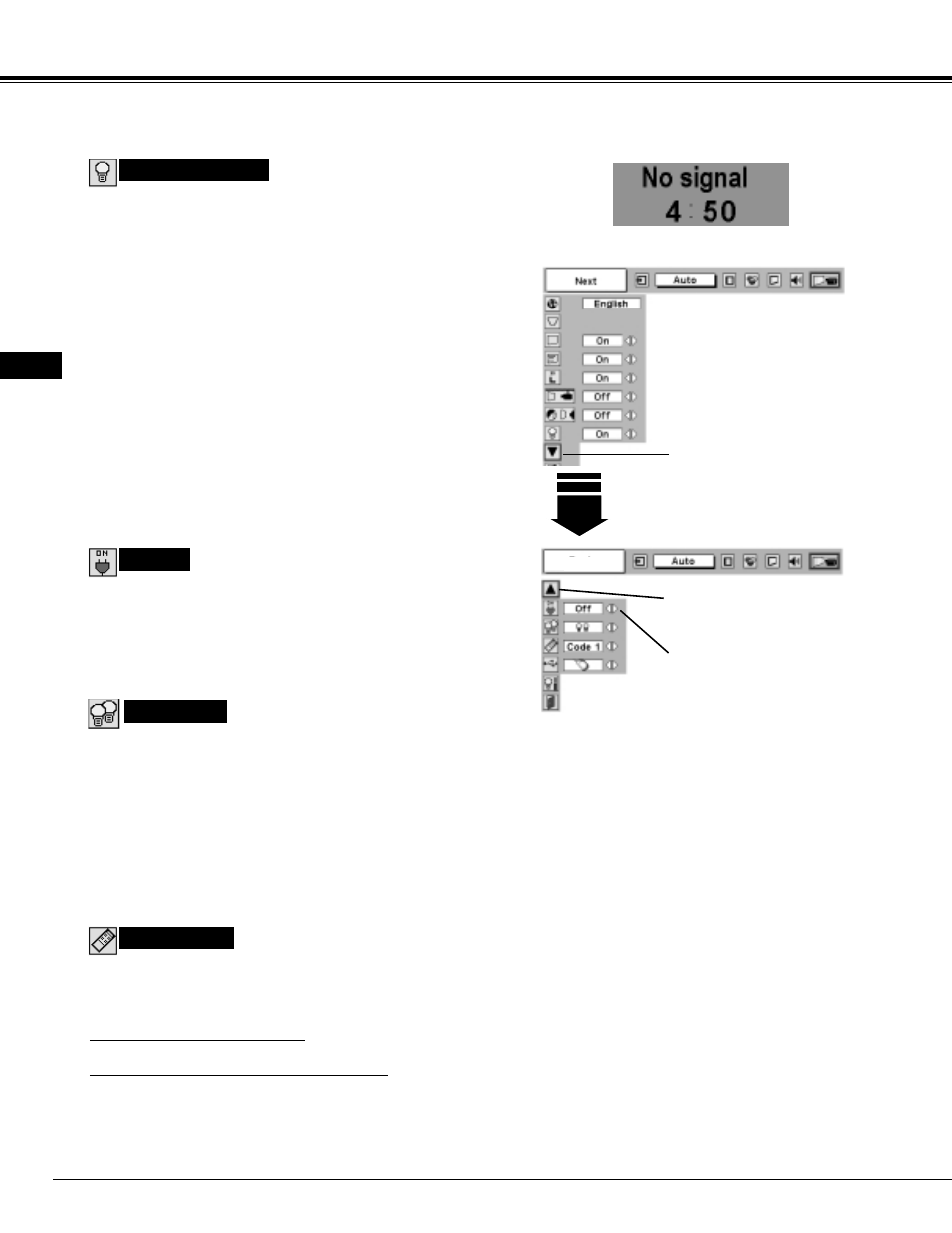 Setting | Proxima ASA Pro AV 9550 User Manual | Page 40 / 52