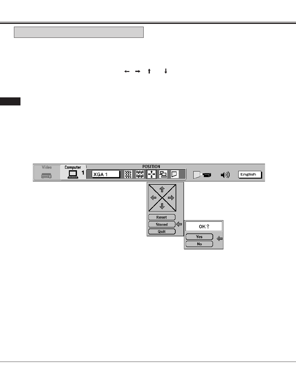 Picture position adjustment | Proxima ASA 9260/9240 User Manual | Page 40 / 55