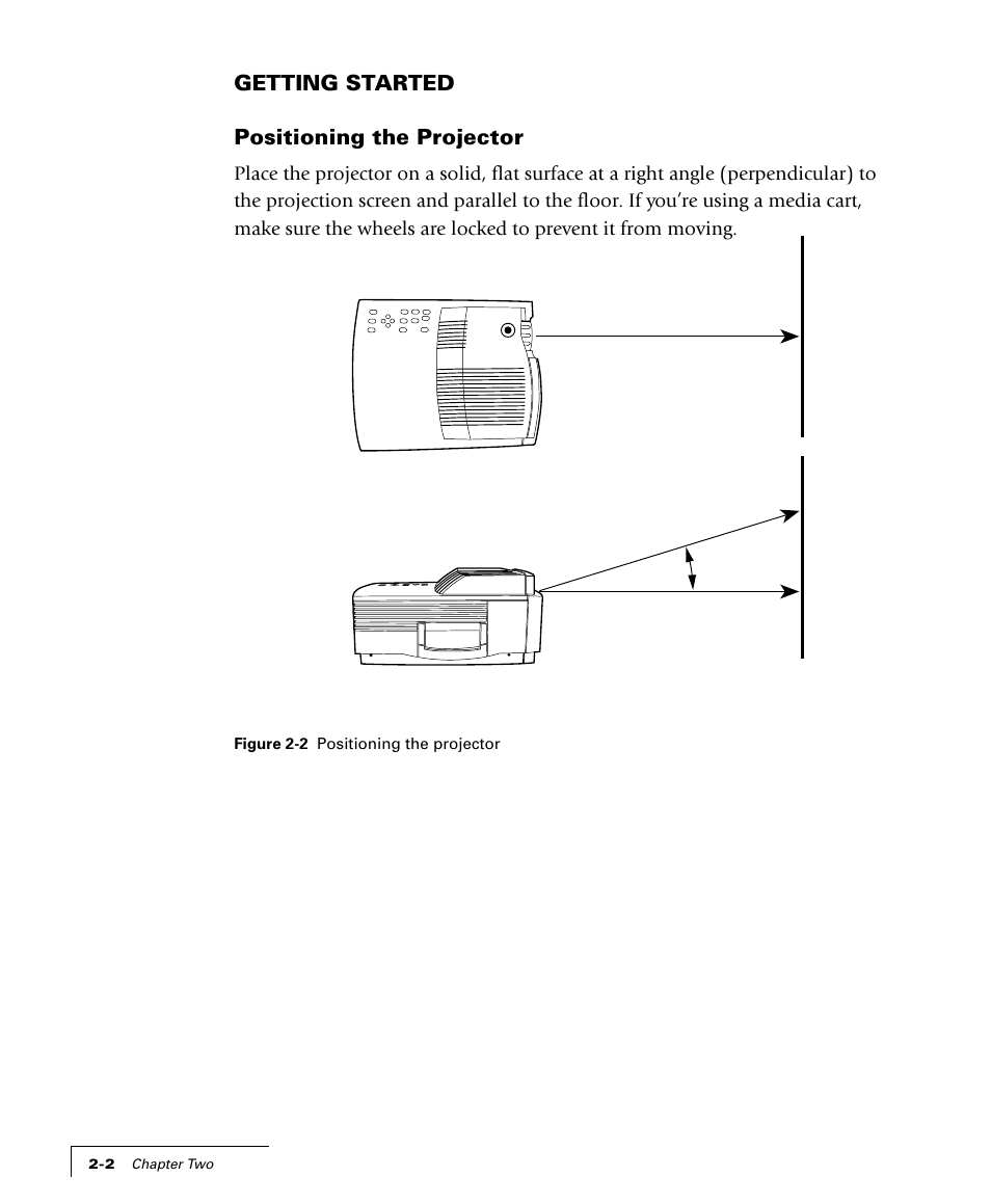 Getting started positioning the projector | Proxima ASA 4100/4200 User Manual | Page 13 / 83