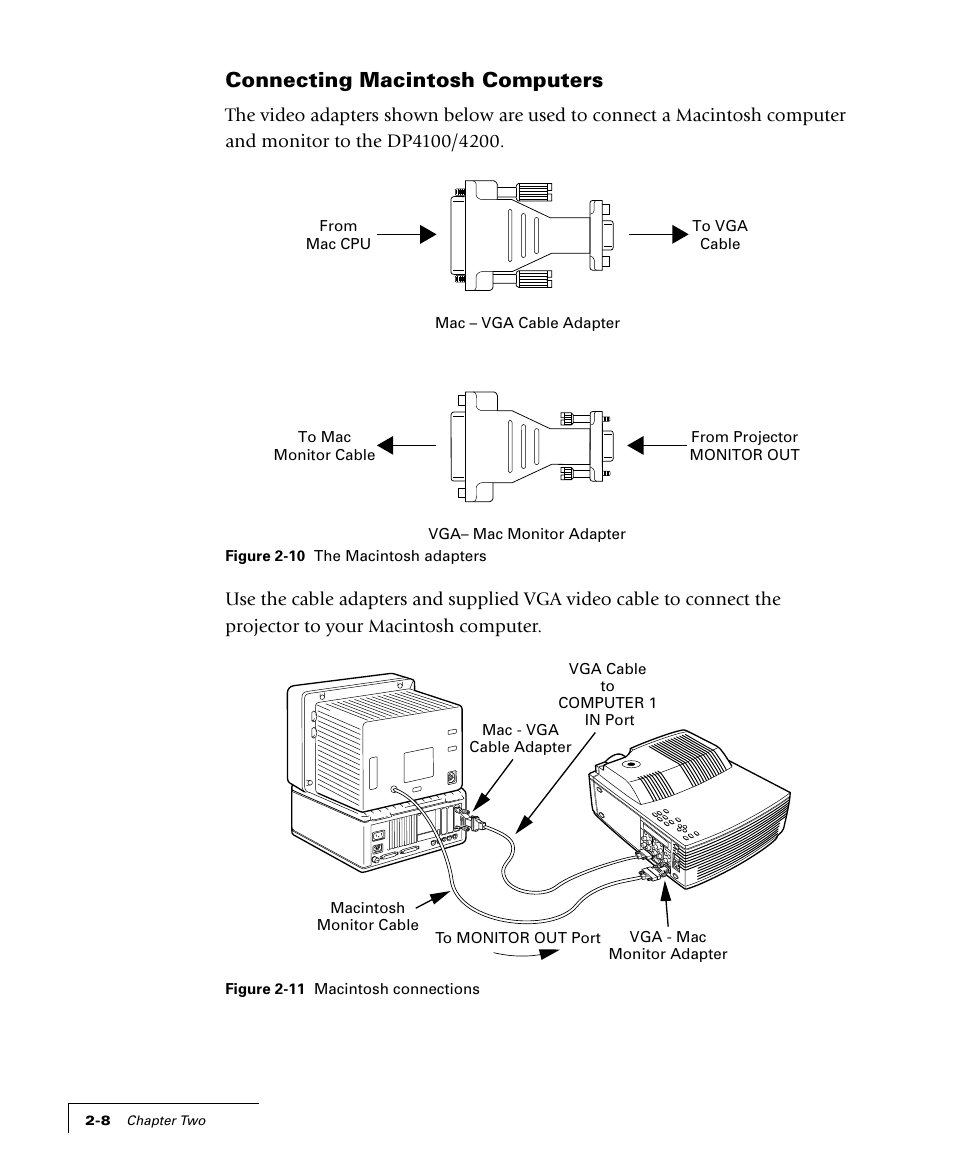 Connecting macintosh computers | Proxima ASA 4100/4200 User Manual | Page 19 / 83
