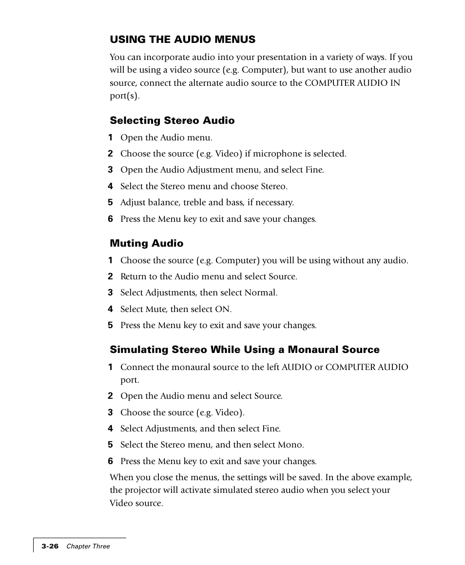 Proxima ASA 4100/4200 User Manual | Page 51 / 83