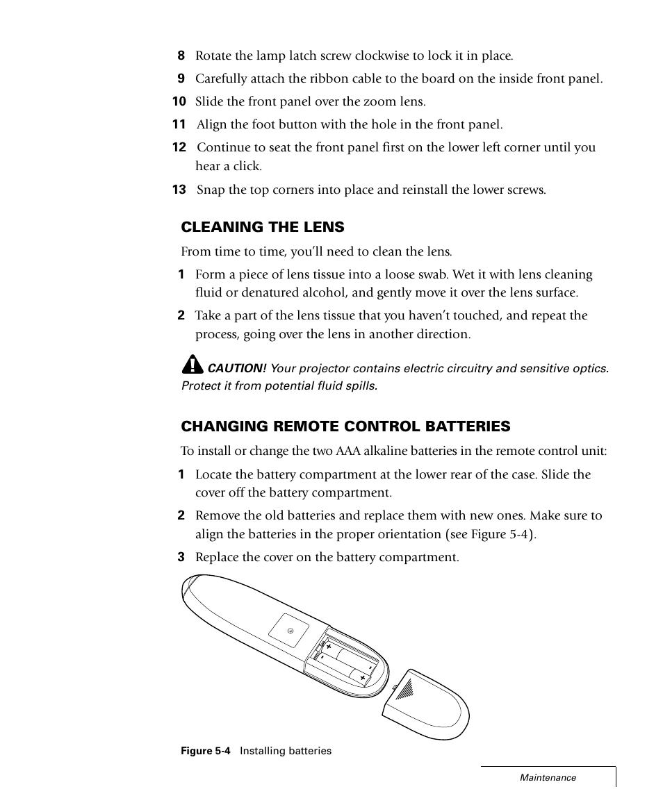 Proxima ASA 4100/4200 User Manual | Page 70 / 83