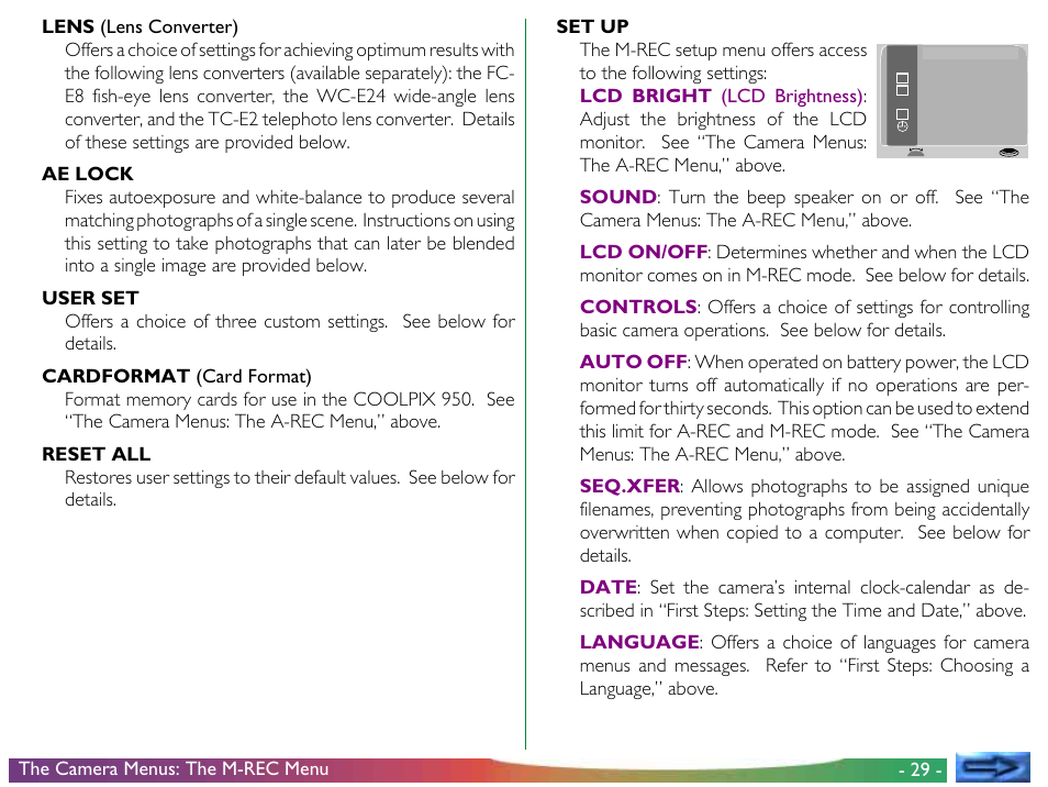 Proxima ASA COOLPIX 950 User Manual | Page 29 / 56