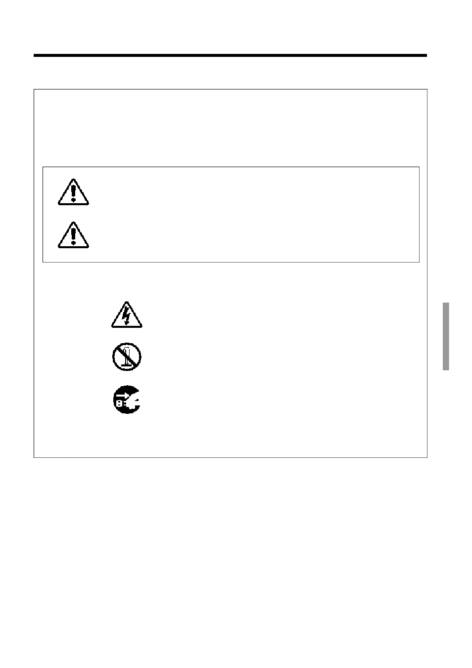 Avvertenza, Attenzione, Prima dell’utilizzo | Proxima ASA Proxima DP6850 User Manual | Page 111 / 144