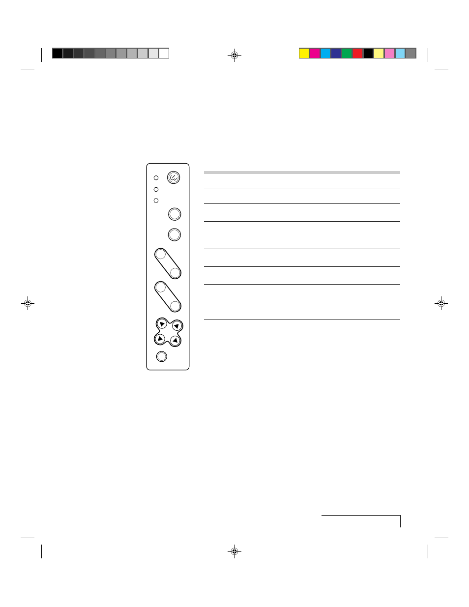 Control panel keys, Menu | Proxima ASA Proxima DP5500 User Manual | Page 27 / 53