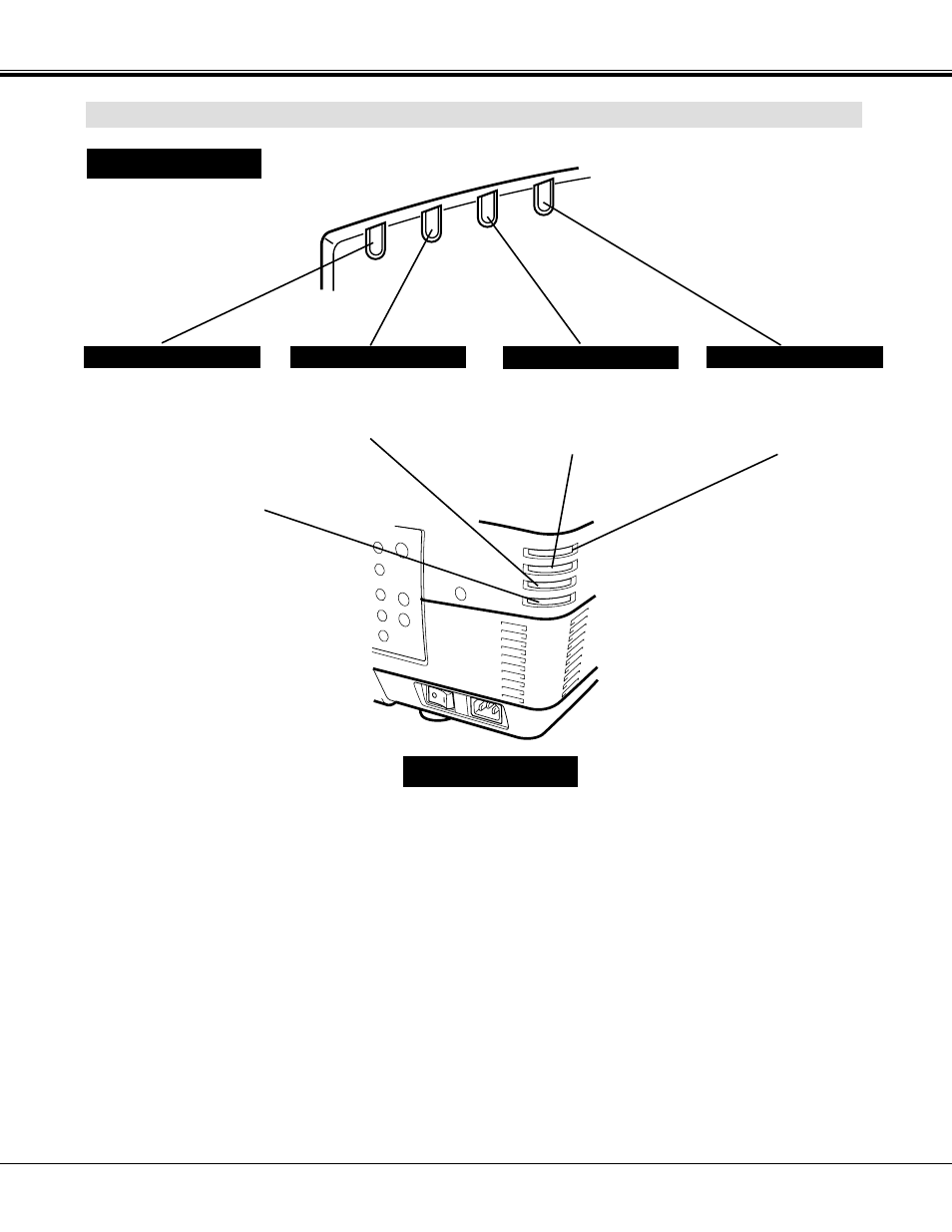 Indicators before operation, Front indicators rear indicators | Proxima ASA Proxima PROAV9350 User Manual | Page 17 / 52