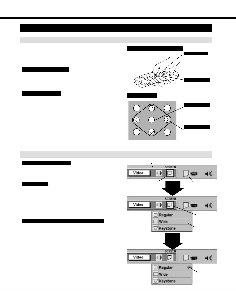 Operating on-screen menu, Before operation | Proxima ASA Proxima PROAV9350 User Manual | Page 20 / 52