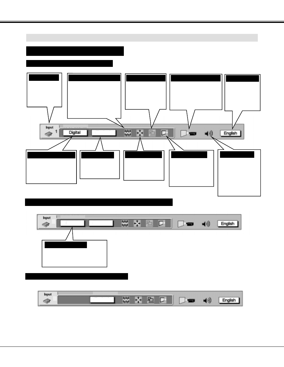 Menu bar, Before operation | Proxima ASA Proxima PROAV9350 User Manual | Page 21 / 52