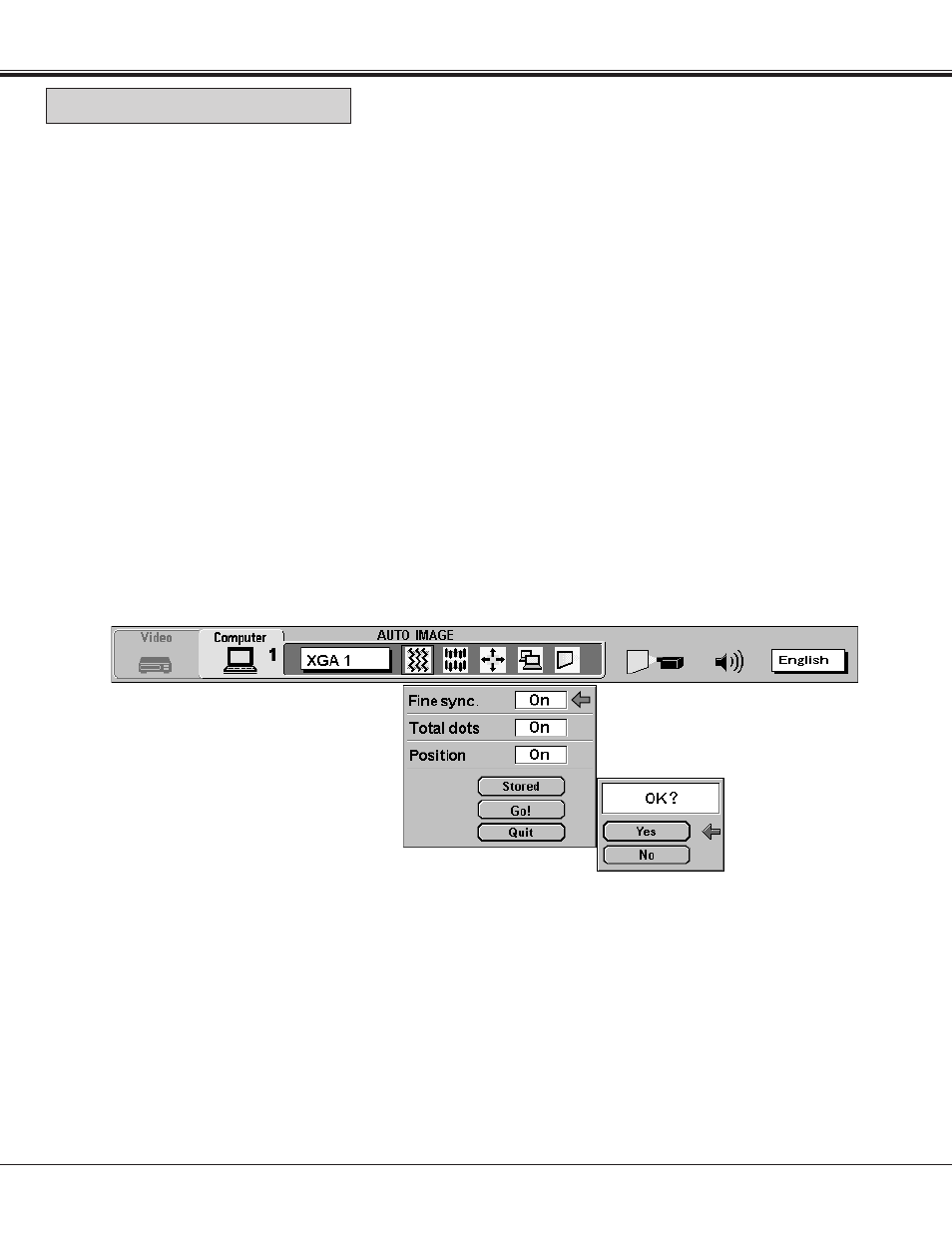 Auto image function | Proxima ASA Pro AV 9400L User Manual | Page 42 / 58