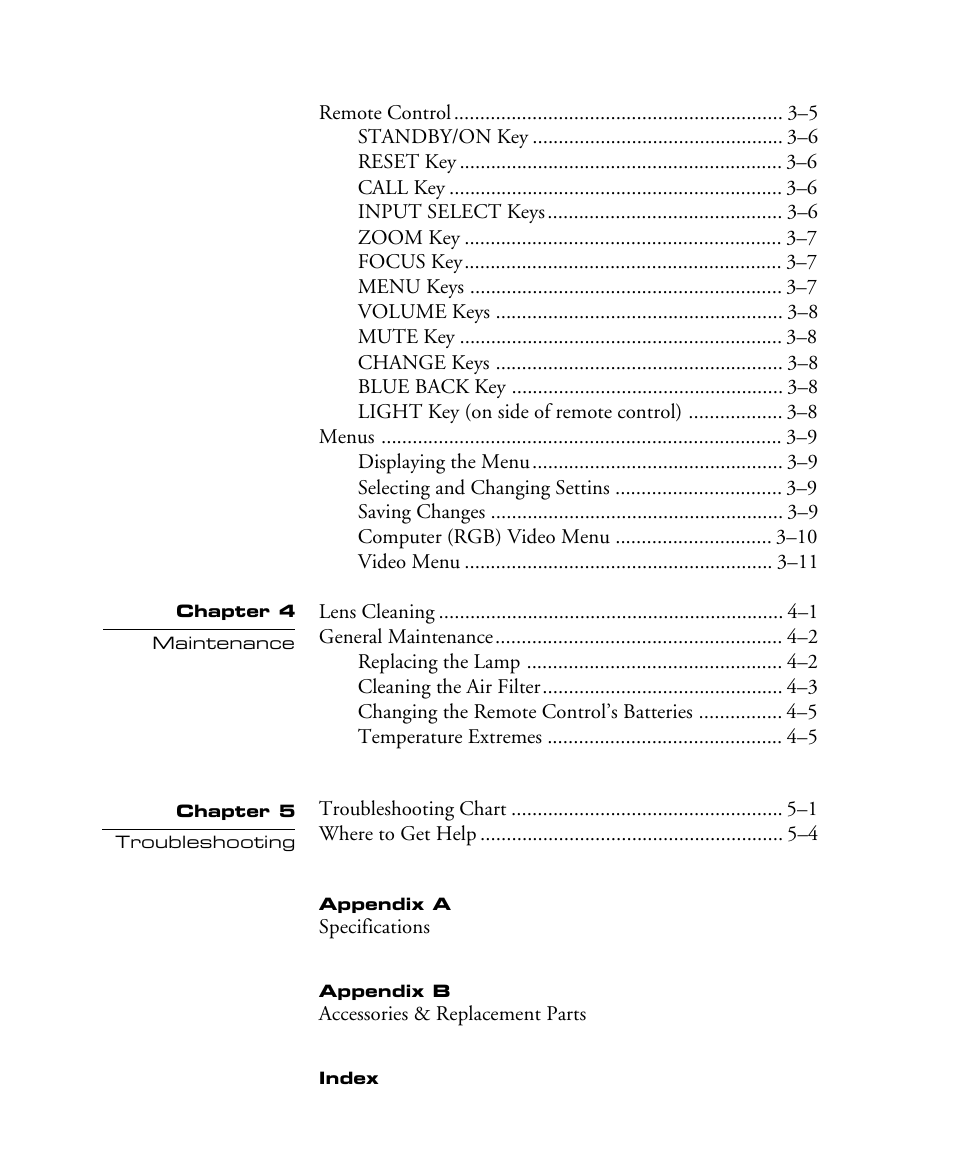 Proxima ASA DP5100 User Manual | Page 4 / 49