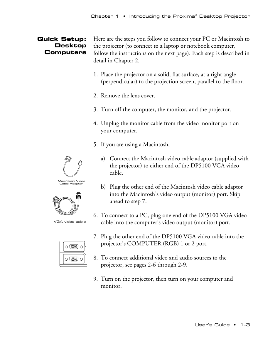 Proxima ASA DP5100 User Manual | Page 7 / 49
