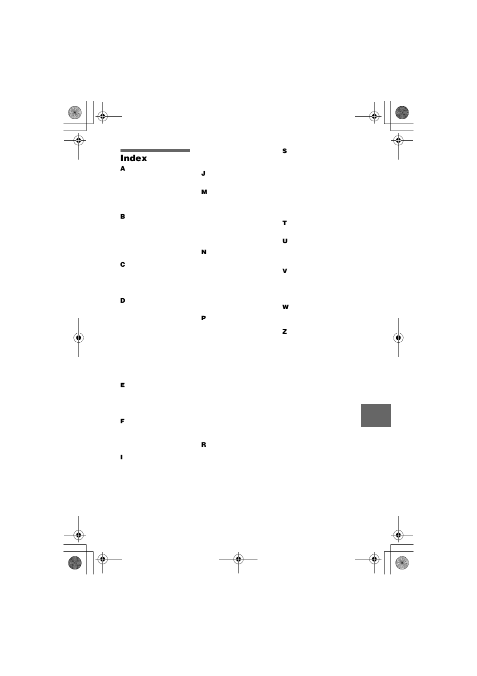 Index | Proxima ASA MVC-CD1000 User Manual | Page 77 / 80